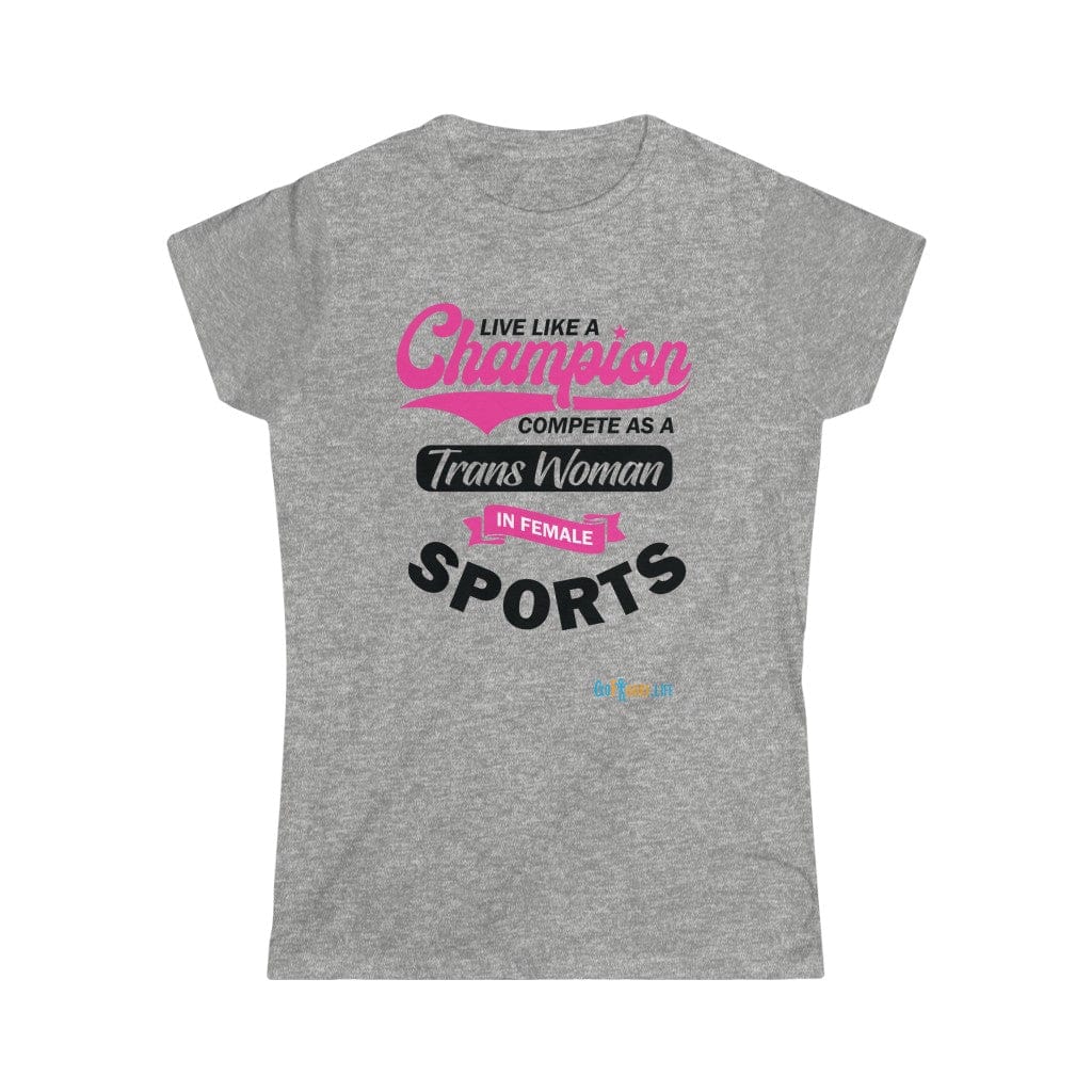 Printify T-Shirt Sport Grey / S Women's - Live Like a Champion 2
