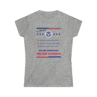 Thumbnail for Printify T-Shirt Sport Grey / S Women's - Welcome to America