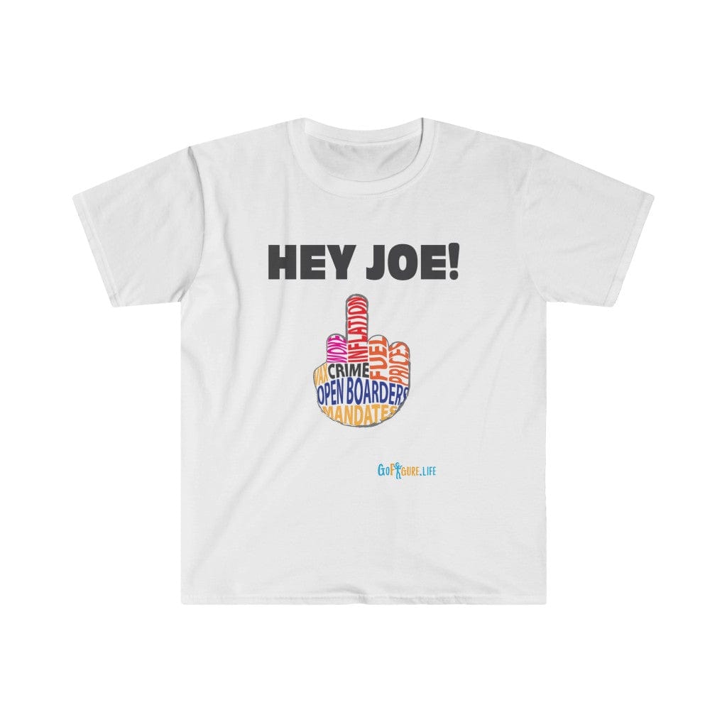 Printify T-Shirt White / S Hey Joe Middle Finger