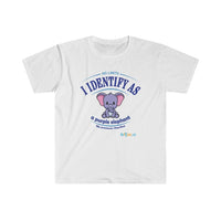 Thumbnail for Printify T-Shirt White / S Identify as a Purple Elephant!