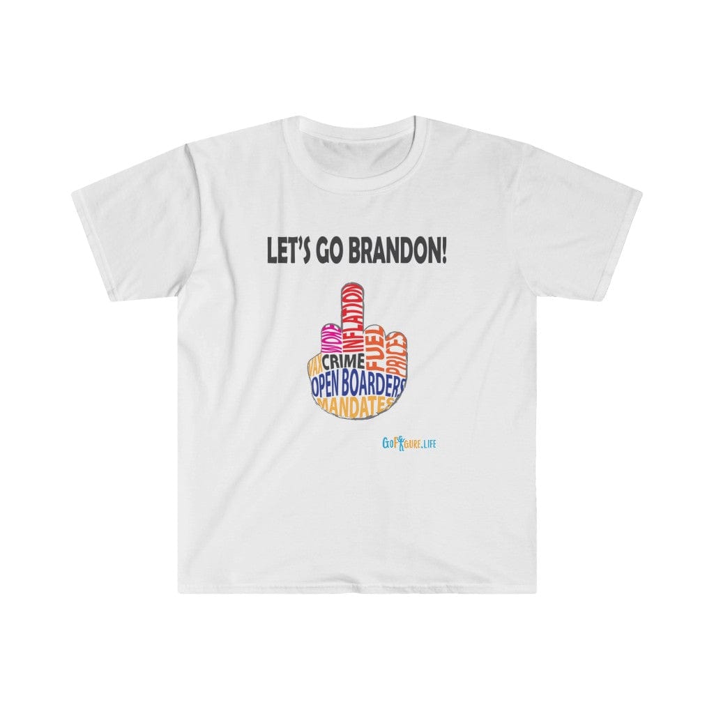 Printify T-Shirt White / S Let’s go Brandon!