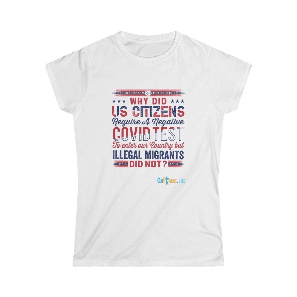 Printify T-Shirt White / S Women's - COVID Hypocrites