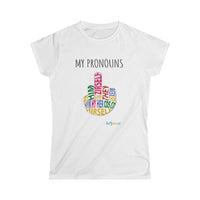 Thumbnail for Printify T-Shirt White / S Women's - My Pronouns
