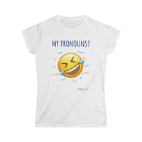 Thumbnail for Printify T-Shirt White / S Women's - Pronouns are Funny