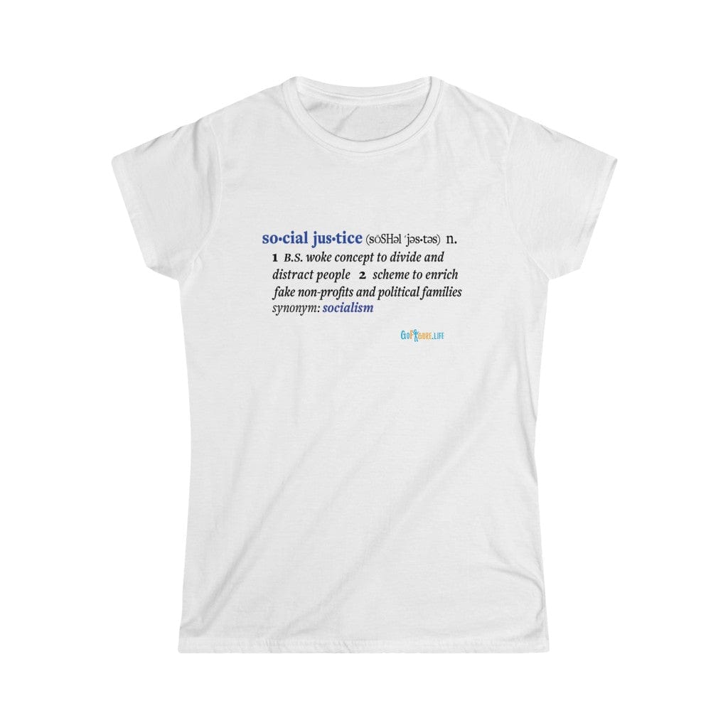 Printify T-Shirt White / S Women's - Social Justice