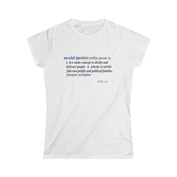 Thumbnail for Printify T-Shirt White / S Women's - Social Justice
