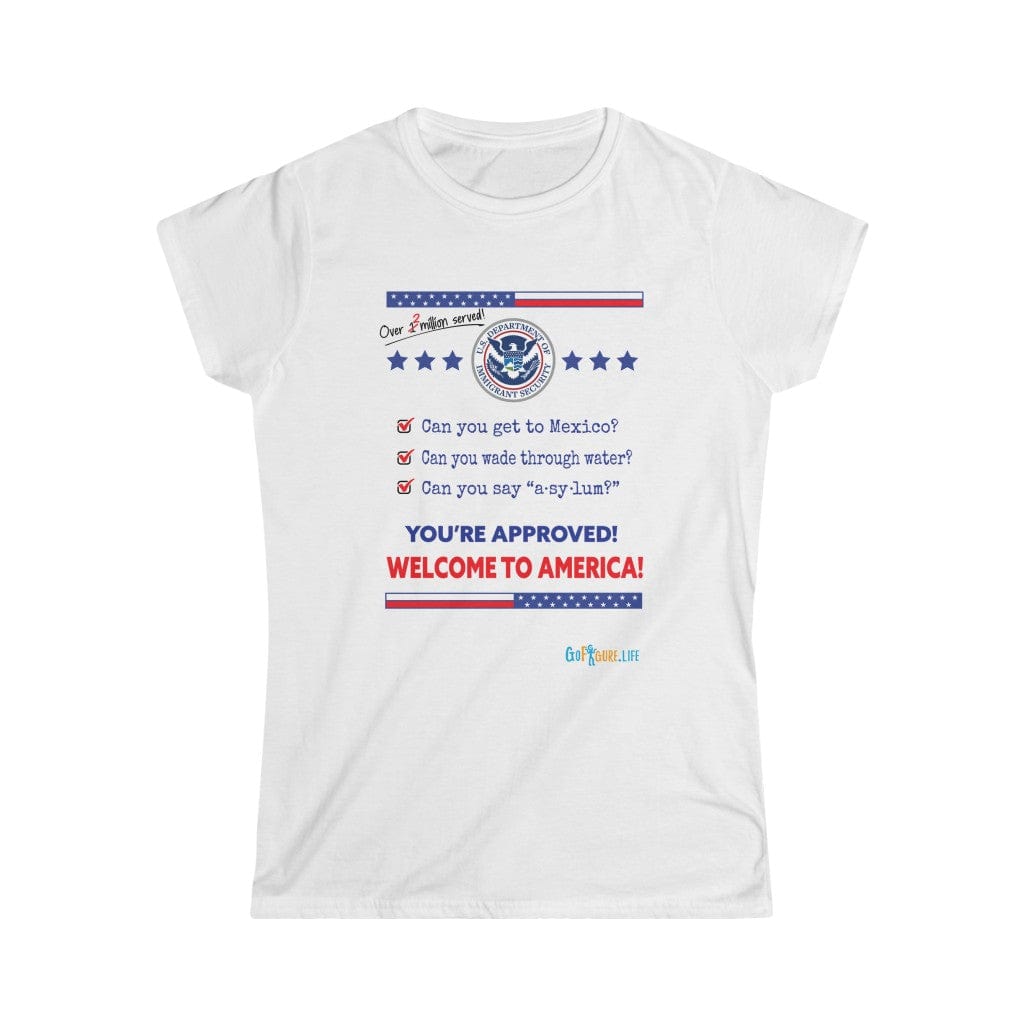 Printify T-Shirt White / S Women's - Welcome to America