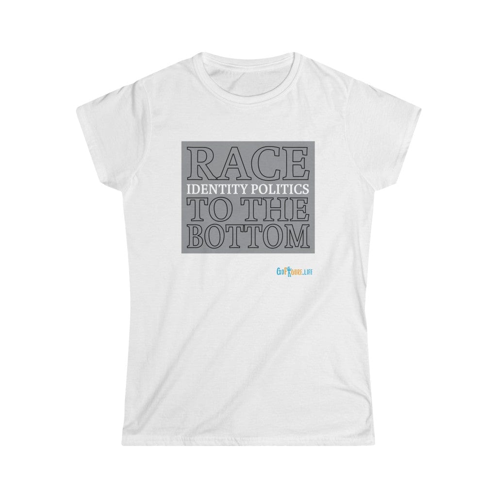 Printify T-Shirt White / S Womens - Race to the Bottom