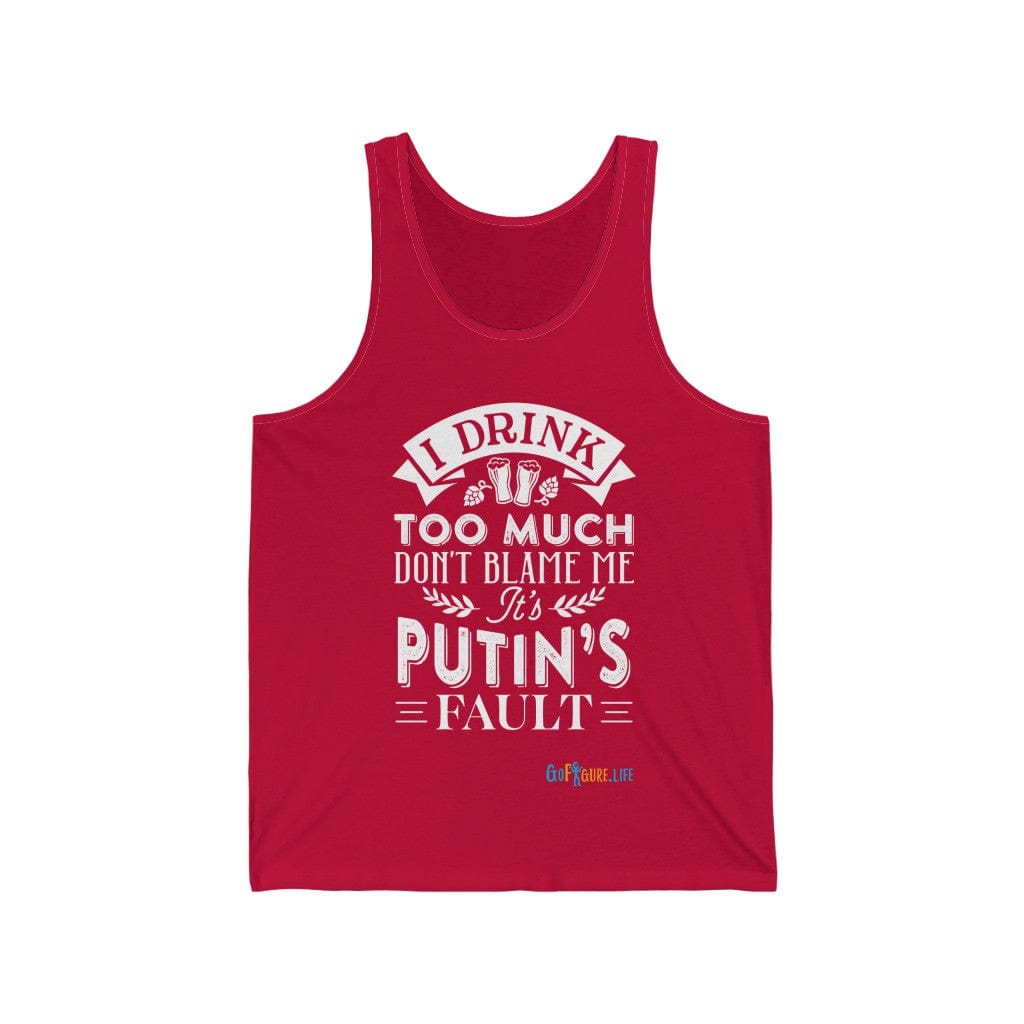 Printify Tank Top L / Red Putin's Fault