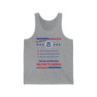 Thumbnail for Printify Tank Top XS / Athletic Heather Welcome to America