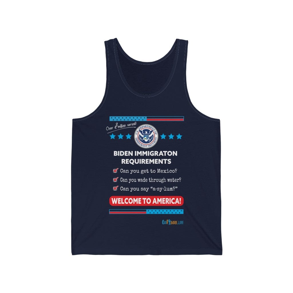 Printify Tank Top XS / Navy Immigration Requirements