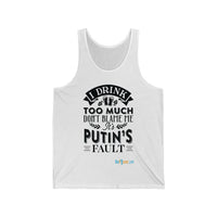 Thumbnail for Printify Tank Top XS / White Putin's Fault