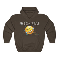 Thumbnail for Printify Hoodie Dark Chocolate / S Pronouns are Funny