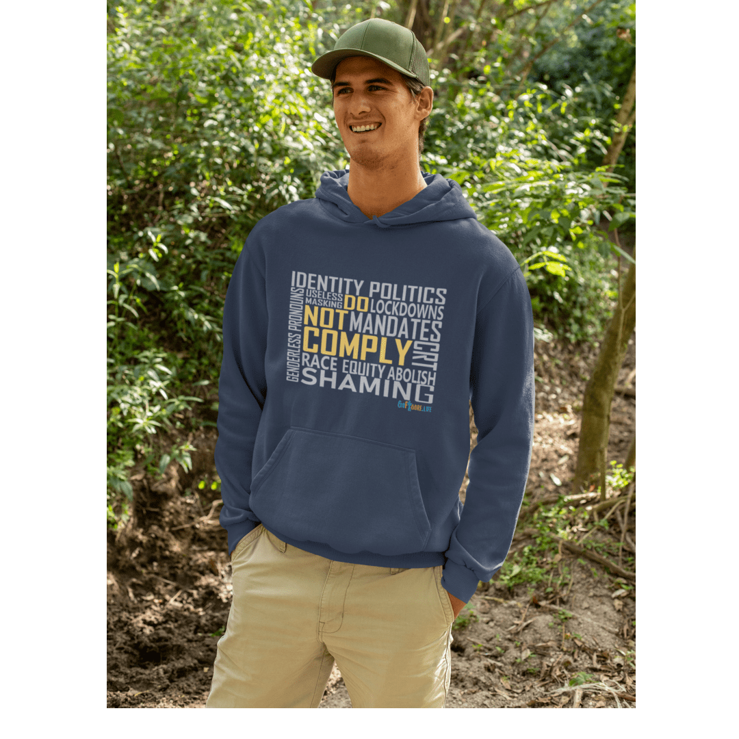 Printify Hoodie Do Not Comply