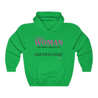 Thumbnail for Printify Hoodie Irish Green / S I am a Woman - simple