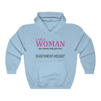 Thumbnail for Printify Hoodie Light Blue / S I am a Woman - simple