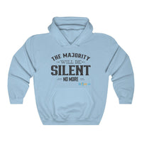 Thumbnail for Printify Hoodie Light Blue / S Silent No More