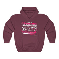 Thumbnail for Printify Hoodie Maroon / S I am a Woman - fancy