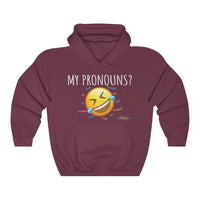 Thumbnail for Printify Hoodie Maroon / S Pronouns are Funny