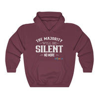 Thumbnail for Printify Hoodie Maroon / S Silent No More