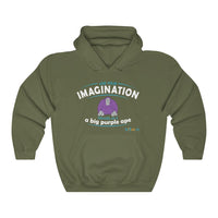Thumbnail for Printify Hoodie Military Green / S Identify as a Purple Ape