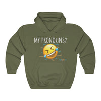 Thumbnail for Printify Hoodie Military Green / S Pronouns are Funny