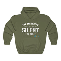 Thumbnail for Printify Hoodie Military Green / S Silent No More