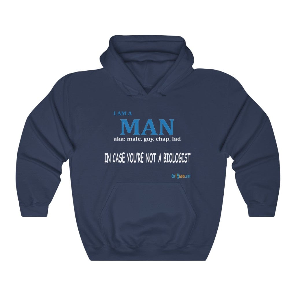 Printify Hoodie Navy / L I am a Man