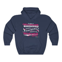 Thumbnail for Printify Hoodie Navy / S I am a Woman - fancy