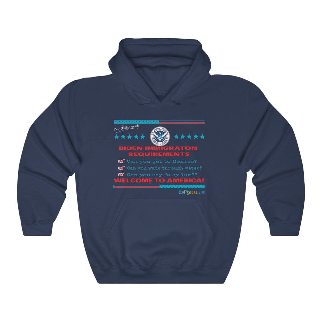Printify Hoodie Navy / S Immigration Requirements