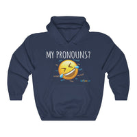 Thumbnail for Printify Hoodie Navy / S Pronouns are Funny