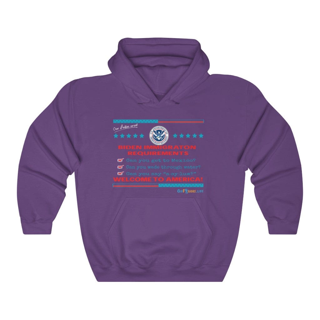 Printify Hoodie Purple / S Immigration Requirements