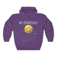 Thumbnail for Printify Hoodie Purple / S Pronouns are Funny