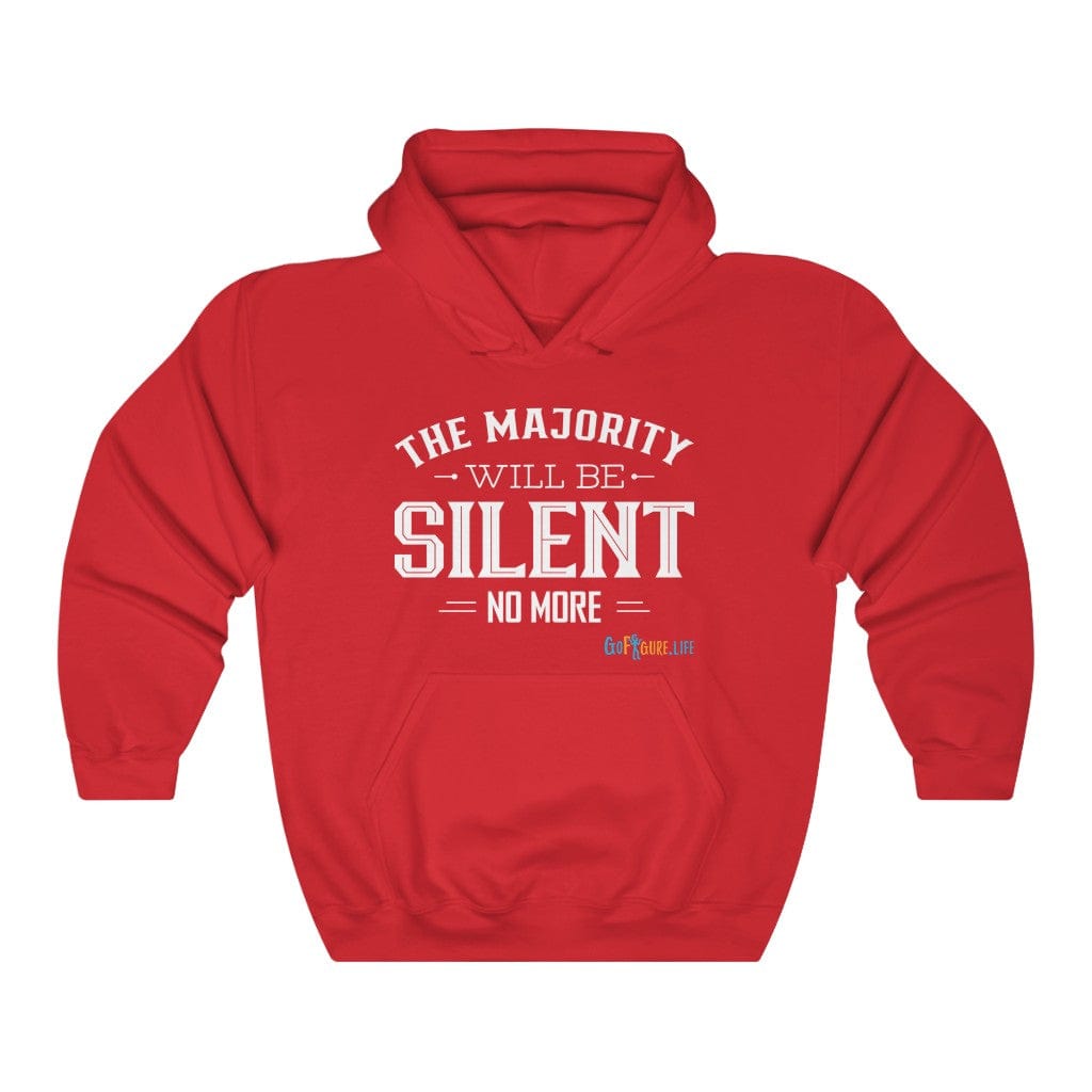 Printify Hoodie Red / L Silent No More
