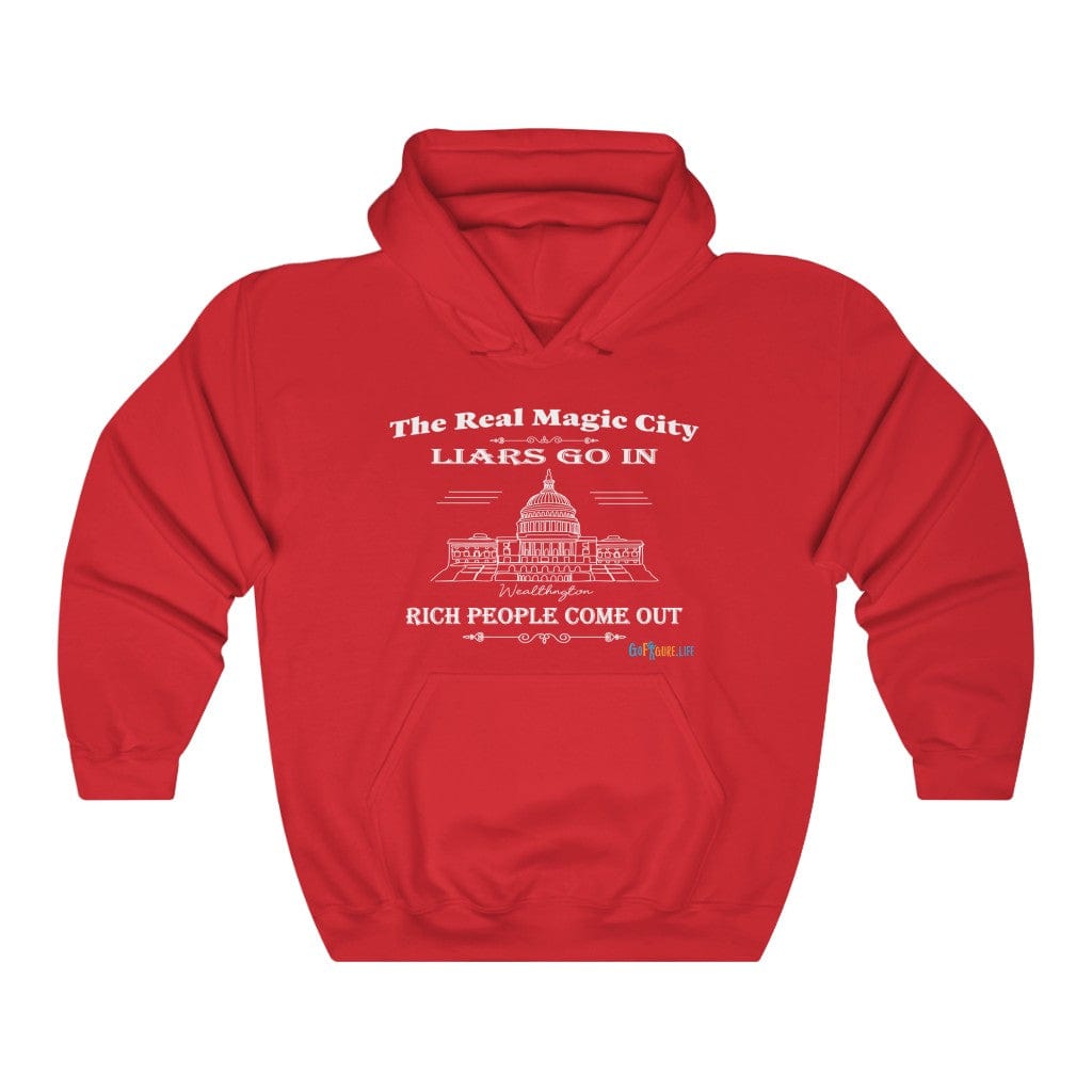 Printify Hoodie Red / S The Real Magic City