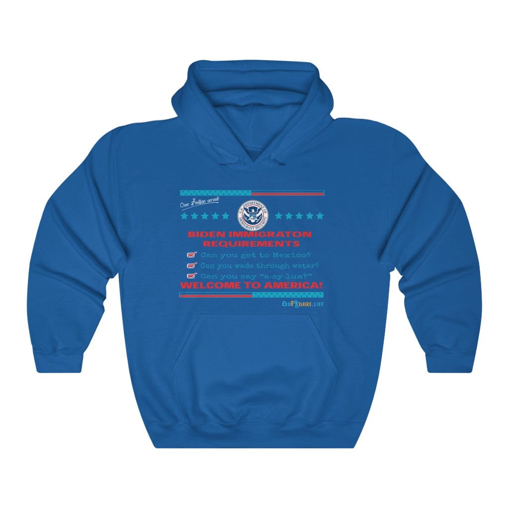 Printify Hoodie Royal / S Immigration Requirements