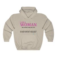 Thumbnail for Printify Hoodie Sand / S I am a Woman - simple