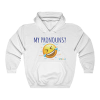 Thumbnail for Printify Hoodie White / S Pronouns are Funny