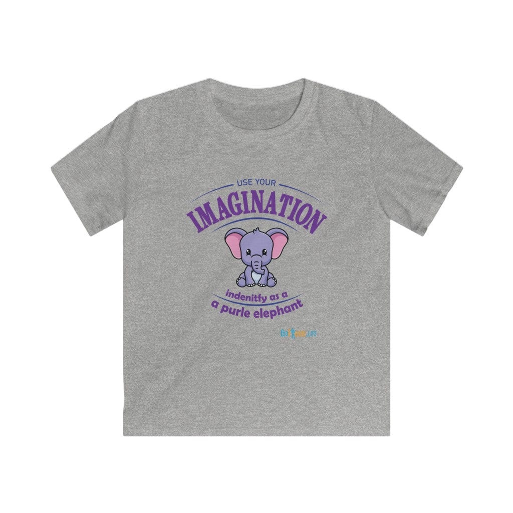 Printify Kids clothes XS / Sport Grey Identify as a purple elephant
