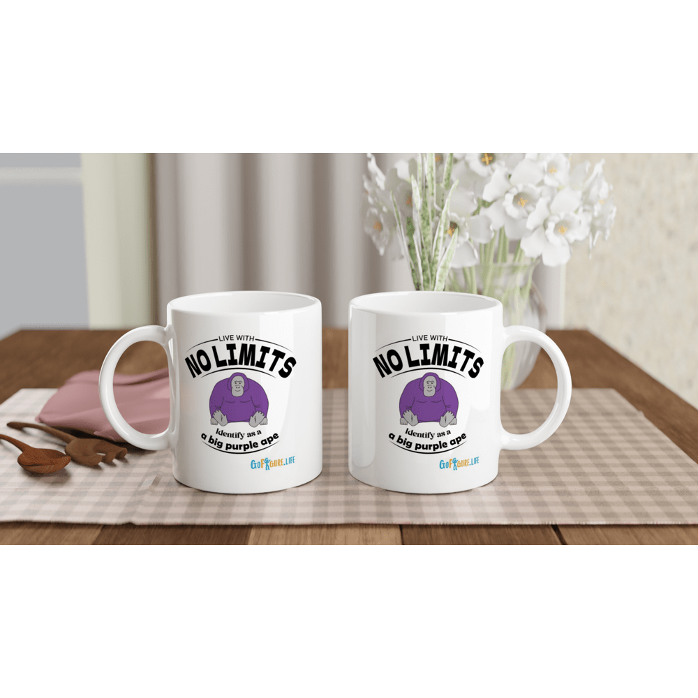 Gelato Mugs White 11oz Ceramic Mug Identify Purple Ape Mug