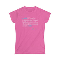Thumbnail for Printify T-Shirt Azalea / S Women's -Equity Defined
