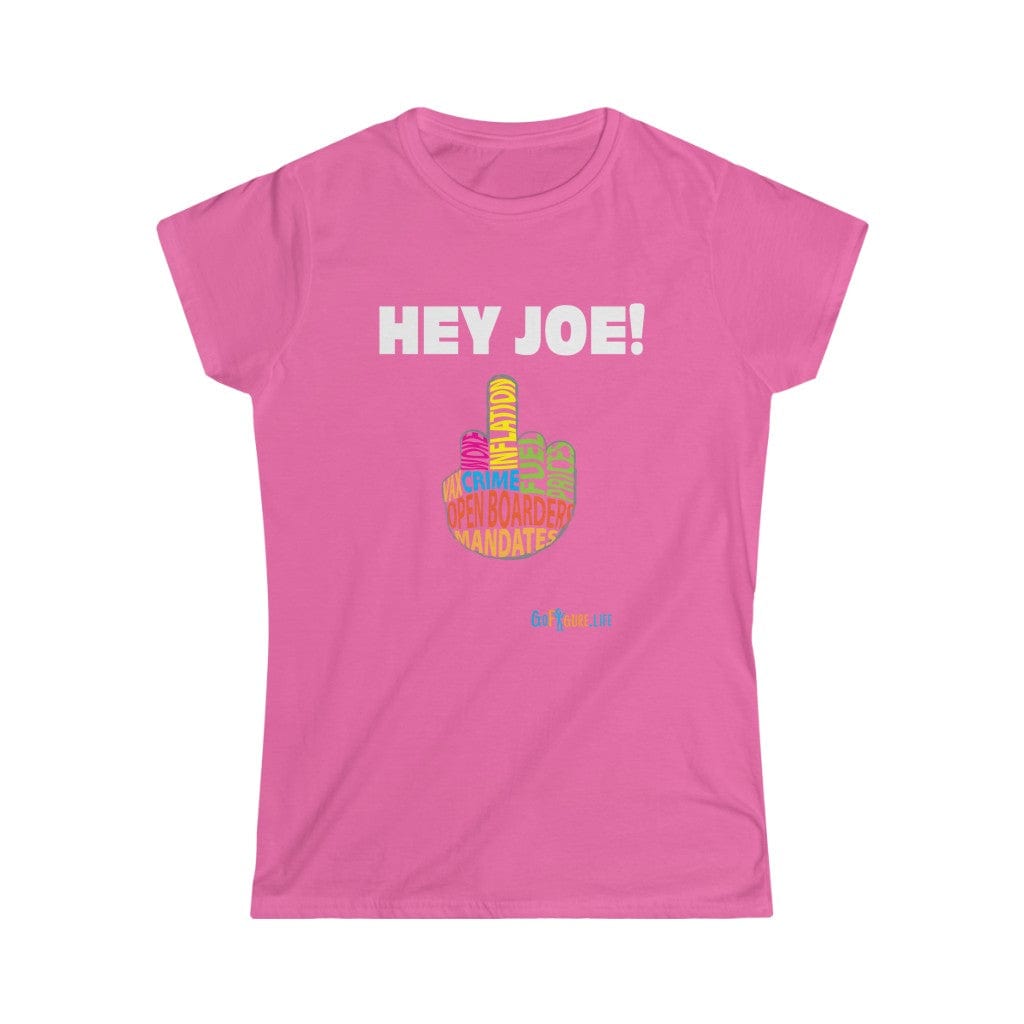 Printify T-Shirt Azalea / S Women's - Hey Joe Middle Finger