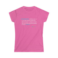 Thumbnail for Printify T-Shirt Azalea / S Women's - Social Justice