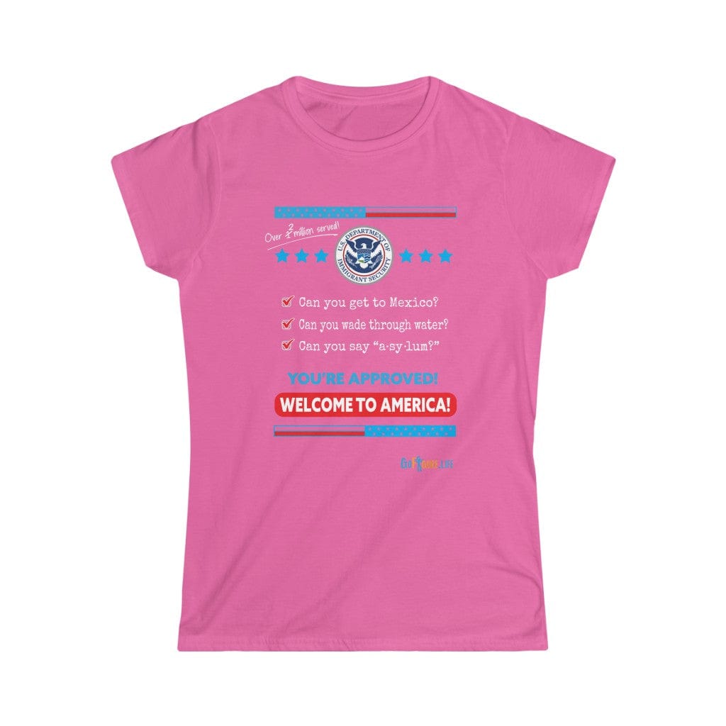 Printify T-Shirt Azalea / S Women's - Welcome to America