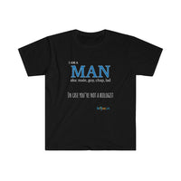 Thumbnail for Printify T-Shirt Black / S I am a Man