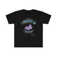 Thumbnail for Printify T-Shirt Black / S Identify as a flying Hippo!