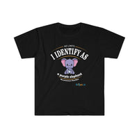 Thumbnail for Printify T-Shirt Black / S Identify as a Purple Elephant!