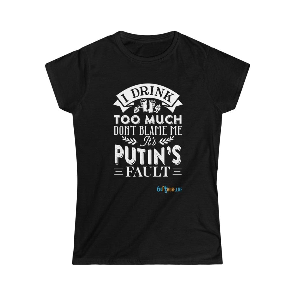 Printify T-Shirt Black / S Putin's Fault