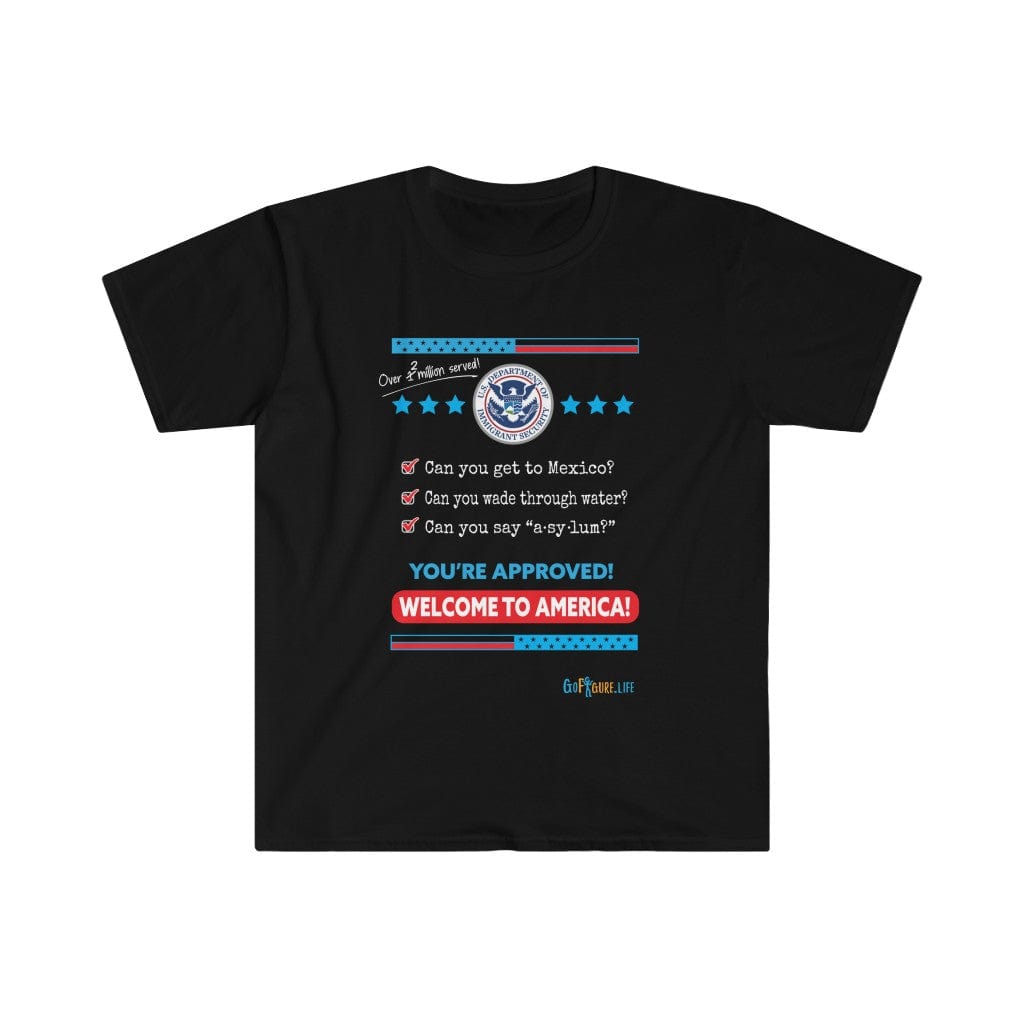 Printify T-Shirt Black / S Welcome to America