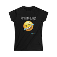 Thumbnail for Printify T-Shirt Black / S What Pronouns?
